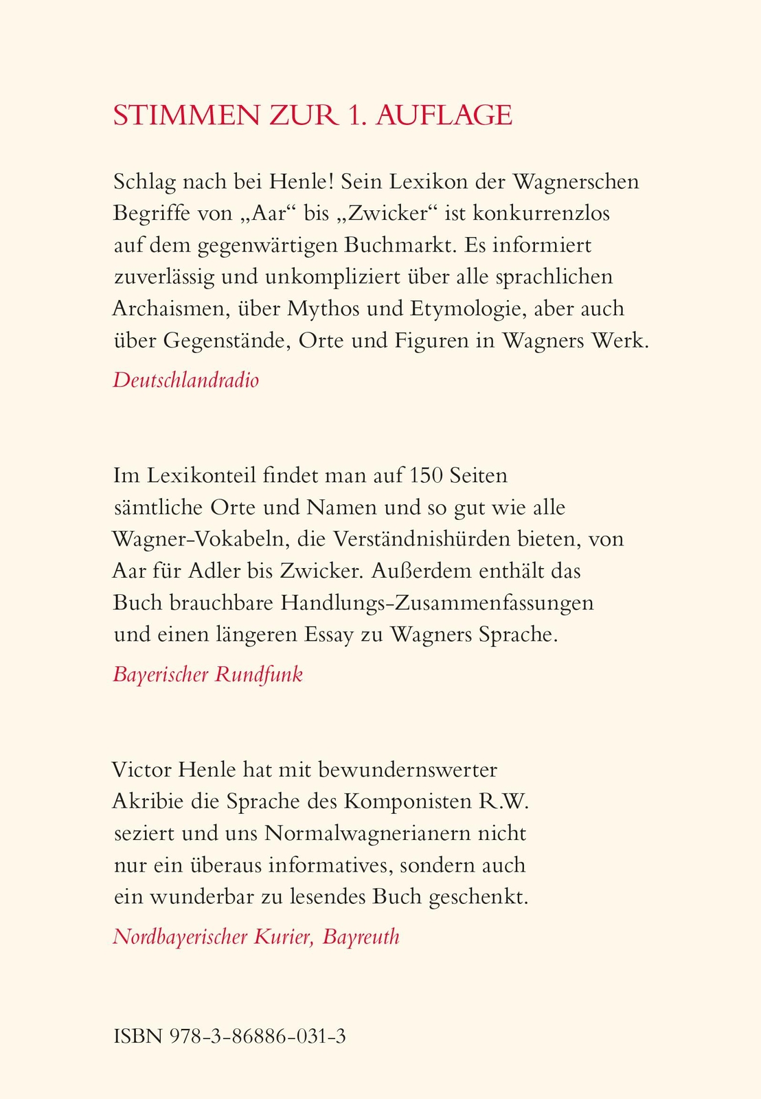 Thumbnail - Victor Henle Wagners Wörter