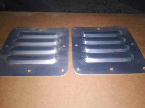 Pair of 5" Louvered aluminum Bolt-on Panel Kit Mini Panels Jeep by Rodlouvers - Picture 2 of 3