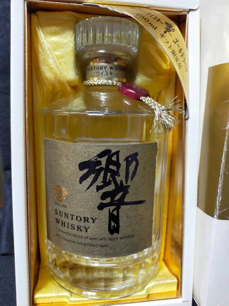 empty) Suntory Whisky HIBIKI Gold Label Old Type bottle With