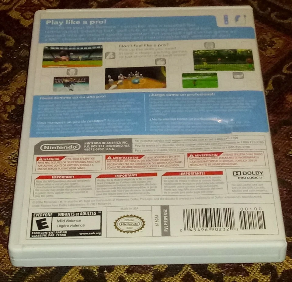 Wii Sports Video Game Nintendo Selects Complete -Baseball, Bowling, Tennis, Golf - Image 3 of 3