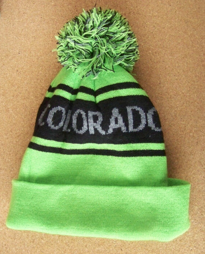 Colorado The Simple Life knit type cap hat pom pom Adult average size c41257