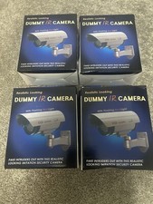 Dummy IR cameras, Set Of 4 New In Box Black W Flashing Red Light Lot Of 4