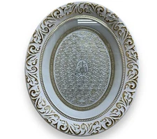 99 Name of Allah Glass Oval Islamic Wall Decor for Muslim Gift Item Made Türkiye