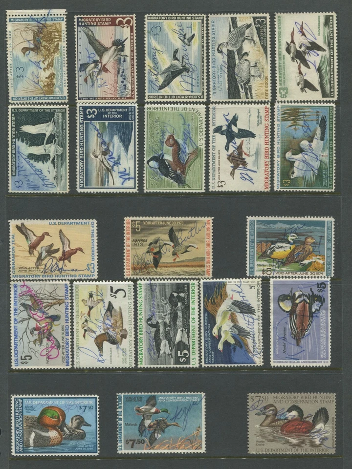 United States Federal Hunting Duck Stamps #RW13-RW48 F/VF Used Set - Image 2 of 2