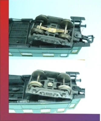 10x Radschleifer Waggonbeleuchtung Achsschleifer Schleifer H0 f Fleischmann kurz