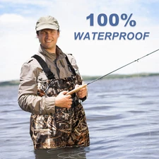 Waterproof Chest Wader Wading Pants with Boots Hunting & Fly Fishing Waders