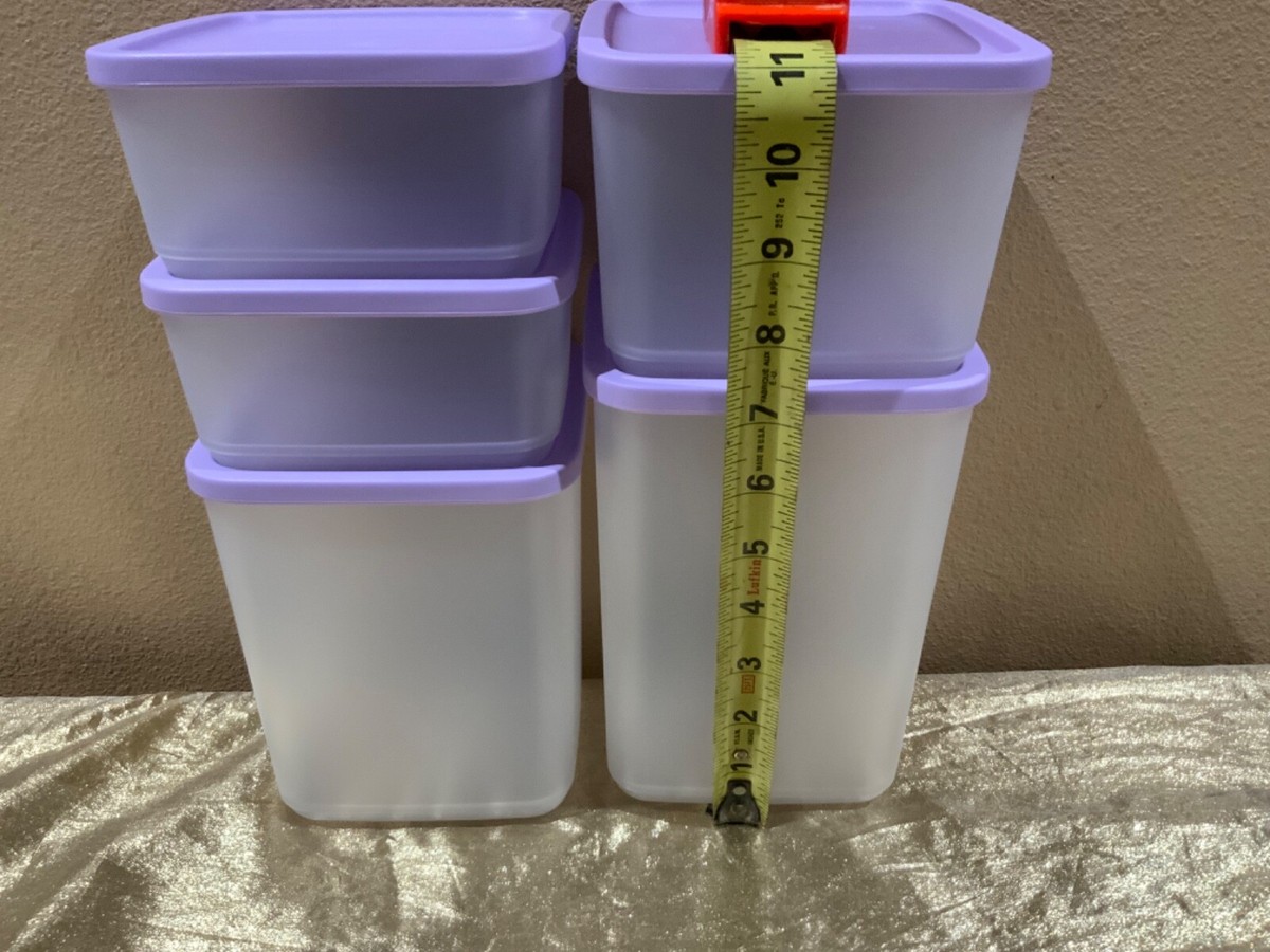 新品★ Tupperware スクエアSライン 4個 新品☆ Tupperware スクエアSライン 4個