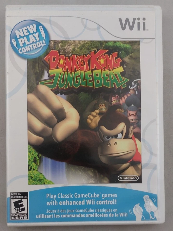 Donkey Kong Jungle Beat - New Play Control (Nintendo Wii 2009) Complete - Tested - Image 2 of 3