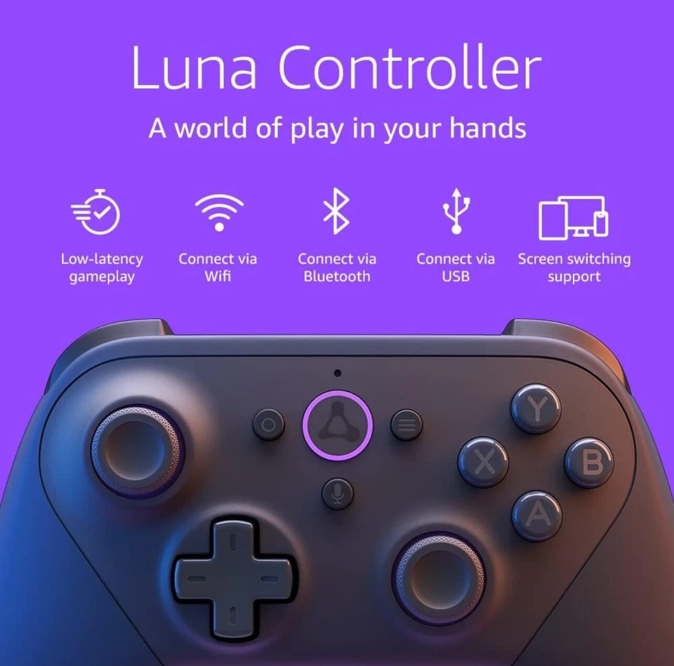 Amazon Luna Wireless Controller – Bluetooth & USB-C – Works with Fire TV, PC, - Image 2 of 4