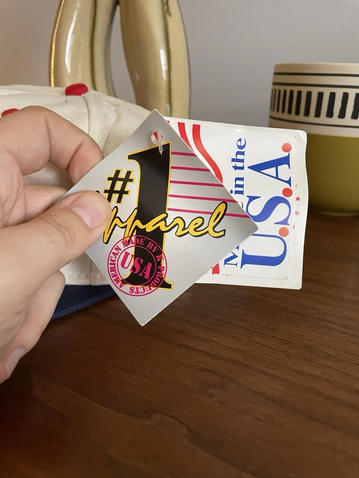 RARE California Anaheim Angels Vintage #1 Apparel 90's Snapback Cap / Hat - NWT - Image 4 of 4