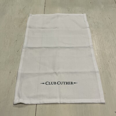 CLUB CUTRER Dish Towel White Kitchen Hand Towel 19  X 11  Winery~NEW