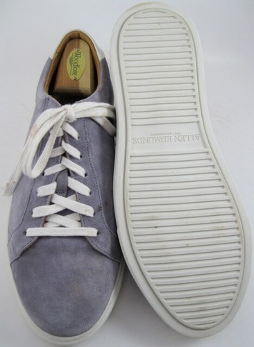 Allen Edmonds "COURTSIDE" Low-Top Suede Sneakers 9 EEE STEEL BLUE SUEDE (584N) - 第 8/13 張圖片