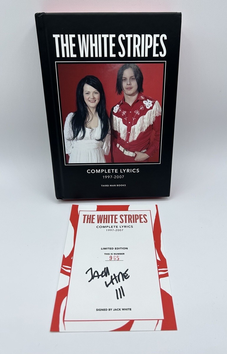 The White Stripes Complete Lyrics Special Edition Book Signed by