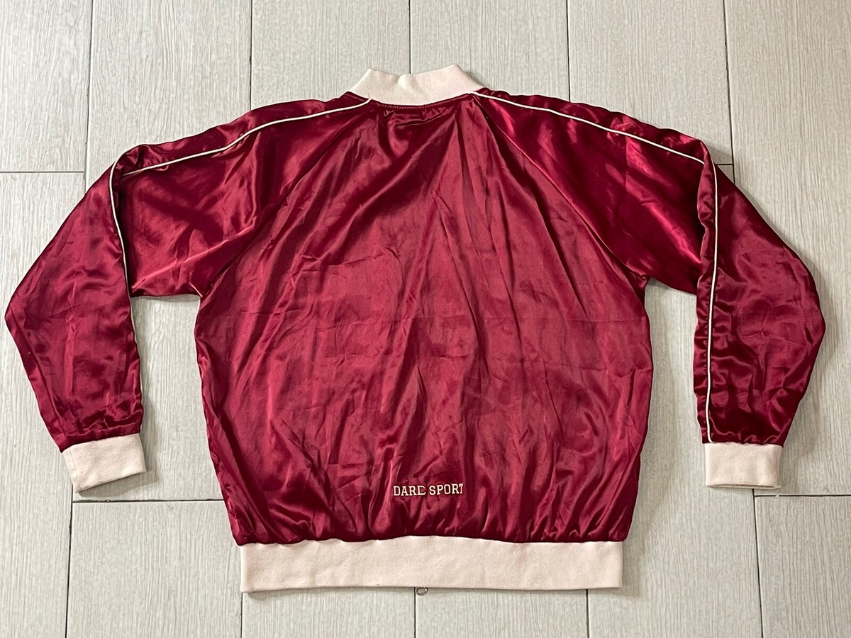 Darc Sport Wolves Club Satin Jacket Red Men's Size XL 144