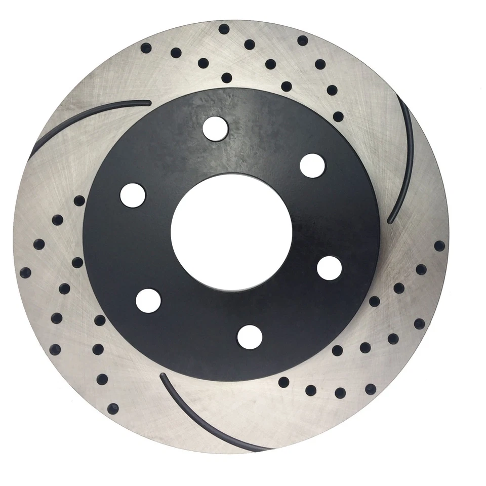 Front Drilled Brake Rotors And Pads for 2002 - 2004 2005 2006 Cadillac Escalade Foto 2 de 4