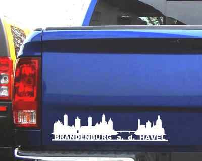 Aufkleber Brandenburg an der Havel Skyline Autoaufkleber 25 Farben Autosticker