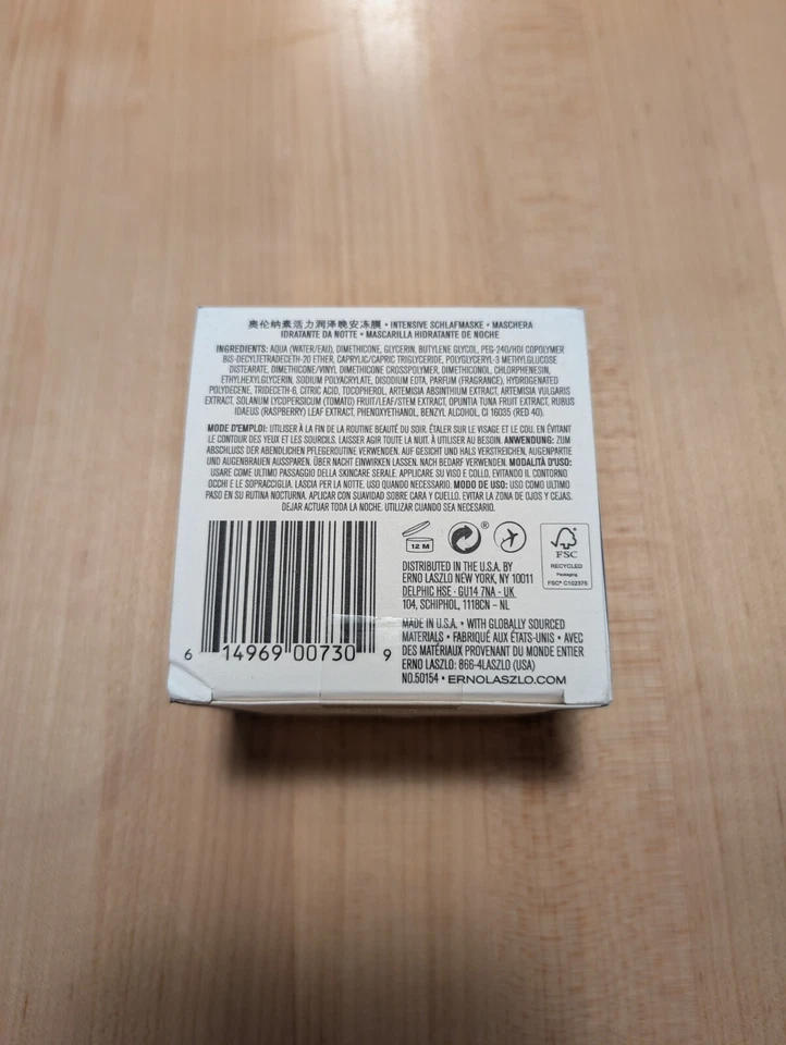 ⭐ ⭐ NEW & SEALED Erno Laszlo Hydra-Therapy Memory Gel Sleep Mask 1.35oz / 40 ml - Image 4 of 4
