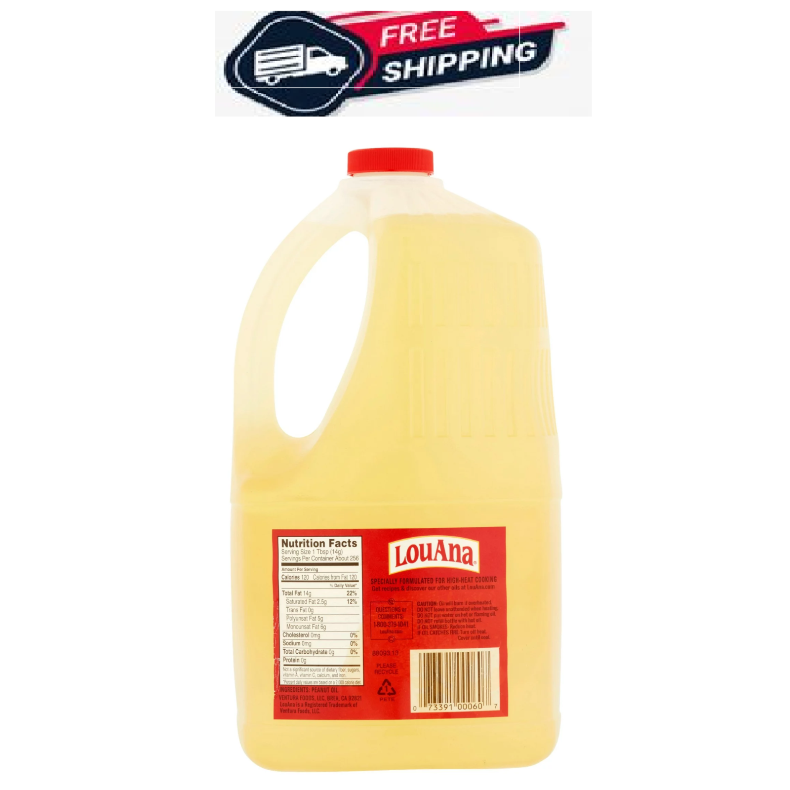 New LouAna Peanut Oil, zero trans fats 128.0 FL OZ Free Shipping eBay