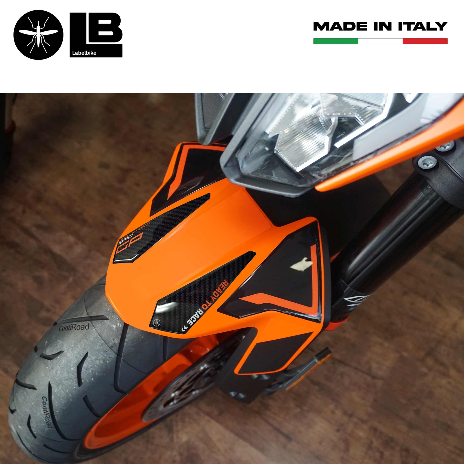Kit Adesivi Resinati 3d Serbatoio moto compatibili KTM 390 Duke 2021 2023 Bianco