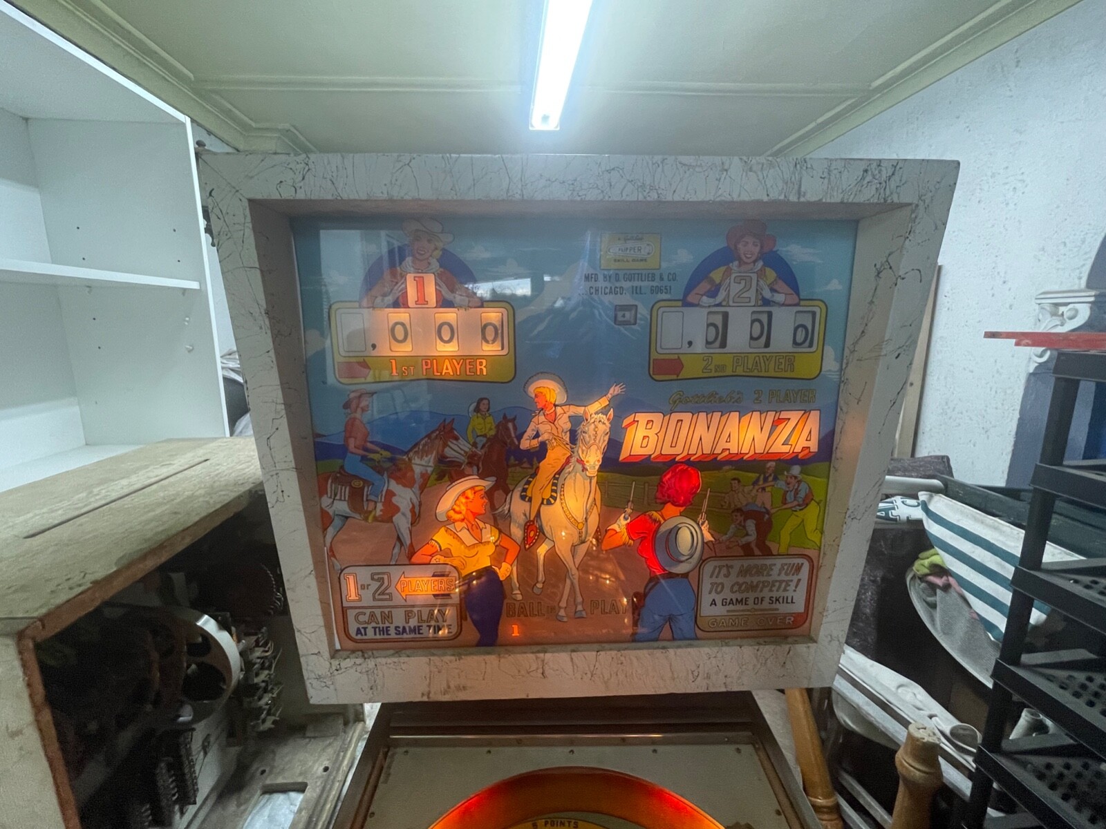 1964 Gottlieb Bonanza Pinball Machine eBay