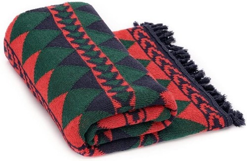 Knit Woven Throw Blanket Colorful Geometric Pattern Blankets - Picture 7 of 7