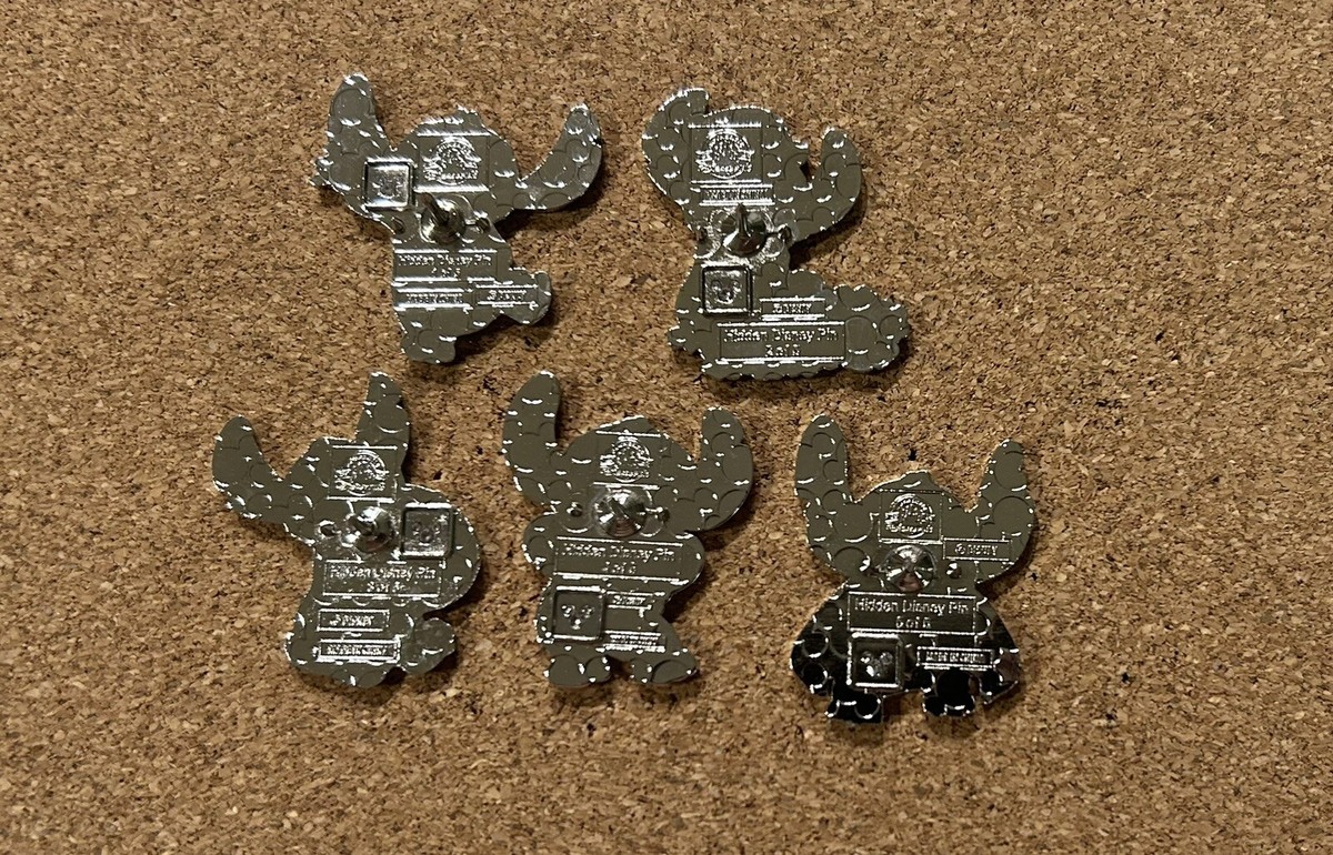 ディズニーワールド ピンバッジセット（5個）Disney World Pins 2024 Disney's Stitch Holidays Hidden Disney Pin Set ~ Full