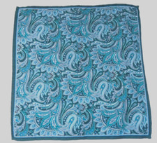 Set 3 Sciarpe Fazzoletto Poliestere 13x13 Senza Marca Paisley Plaid Multicolore!