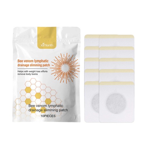 10Pcs Bee Venom Lymphatic Drainage and Slimming Patch for Women & Men Body Slim - Picture 3 of 12