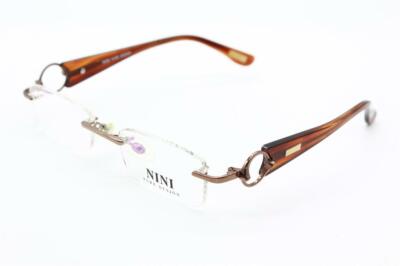 NEW NINI PURE DESIGN 1809 C01 BRONZE AUTHENTIC FRAMES EYEGLASSES  49-18