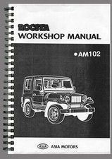 ASIA ROCSTA AM102 WORKSHOP MANUAL WORKSHOP ON PAPER IN ENGLISH - REPAIR, SERVICE