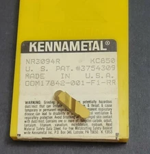 1pc Kennametal Top Notch NR3094R KC850 Inserts .094" Radius Machinist Grooving