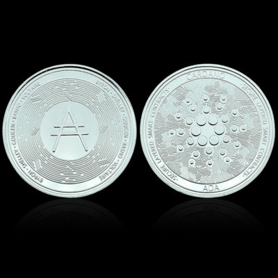 10x Coins Cardano ADA Iron Plated Collectible Crypto Coin in plastic case