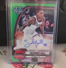 Topps Bowman Chrome 2024-25 Solomon Ball #87 Green Refractor Auto /99