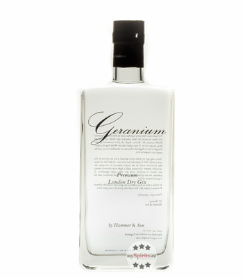 Hammer & Son Geranium Premium London Dry Gin / 44 % vol. / 0,7 Liter-Flasche