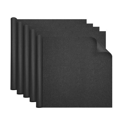 5 Sheets Gift Wrapping Paper, 23.6'' x 23.6'' Stone Textured Paper, Black