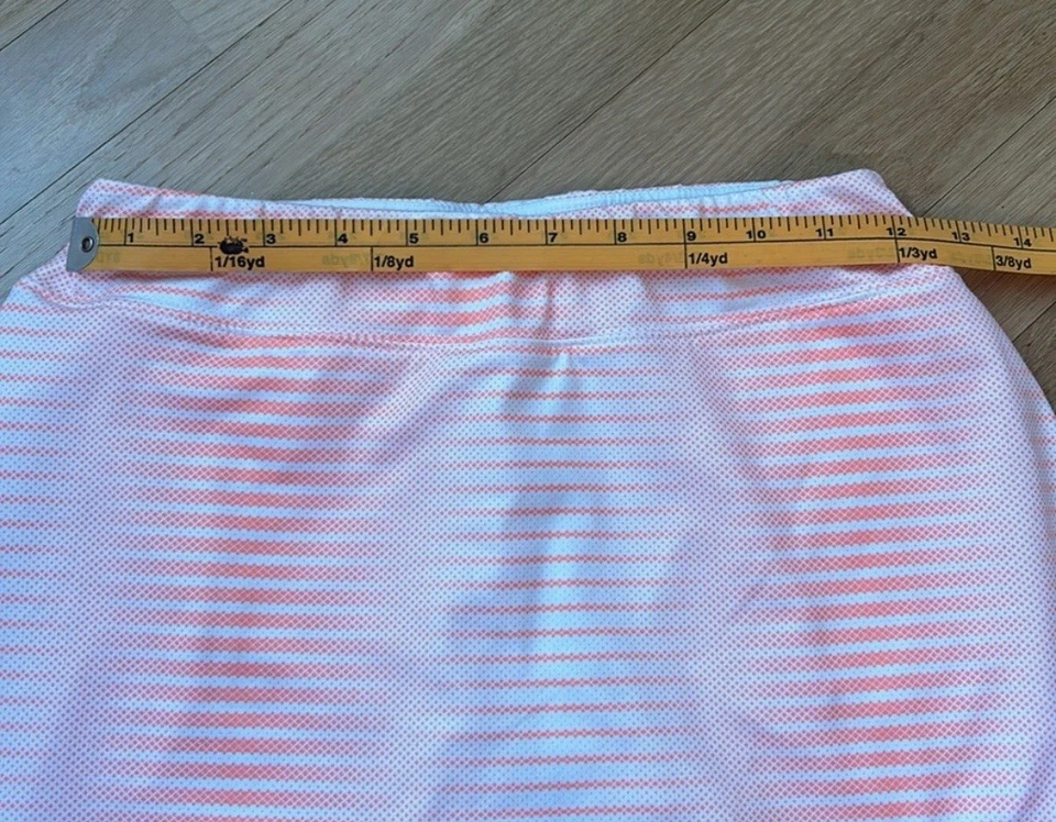 Skort de tenis Slazenger blanco y naranja con patrón para mujer talla pequeña Foto 4 de 4