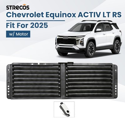 For 2025 Chevrolet Equinox Front Upper Active Radiator Grille Shutter with Motor