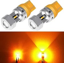 7443 7444 LED Turn Signal Light Bulb, 3600LM Super Bright 7440 7442 Amber Yellow