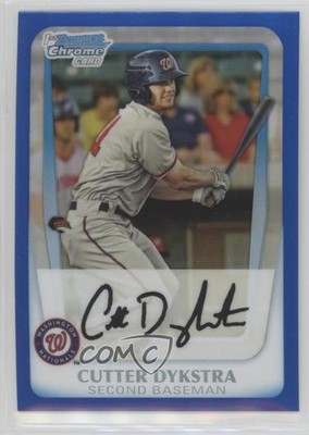 2011 Bowman Chrome Prospects Blue Refractor 54/150 Cutter Dykstra #BCP164 0f6