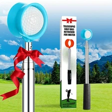 Golf Ball Retriever Telescopic Pole 9/12/15ft Hinged Collector for Water Hazards