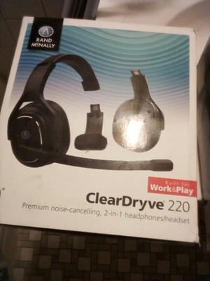 rand mcnally cleardryve 220 wireless headset upgraded version usb-c headset