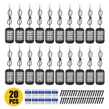 20PC 36LED Under Blue LED Underbody Car Neon Underglow Set Lamp Light Waterproof