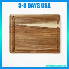 10"x13" Reversible Acacia Wood Cutting Board Natural - Figmint™