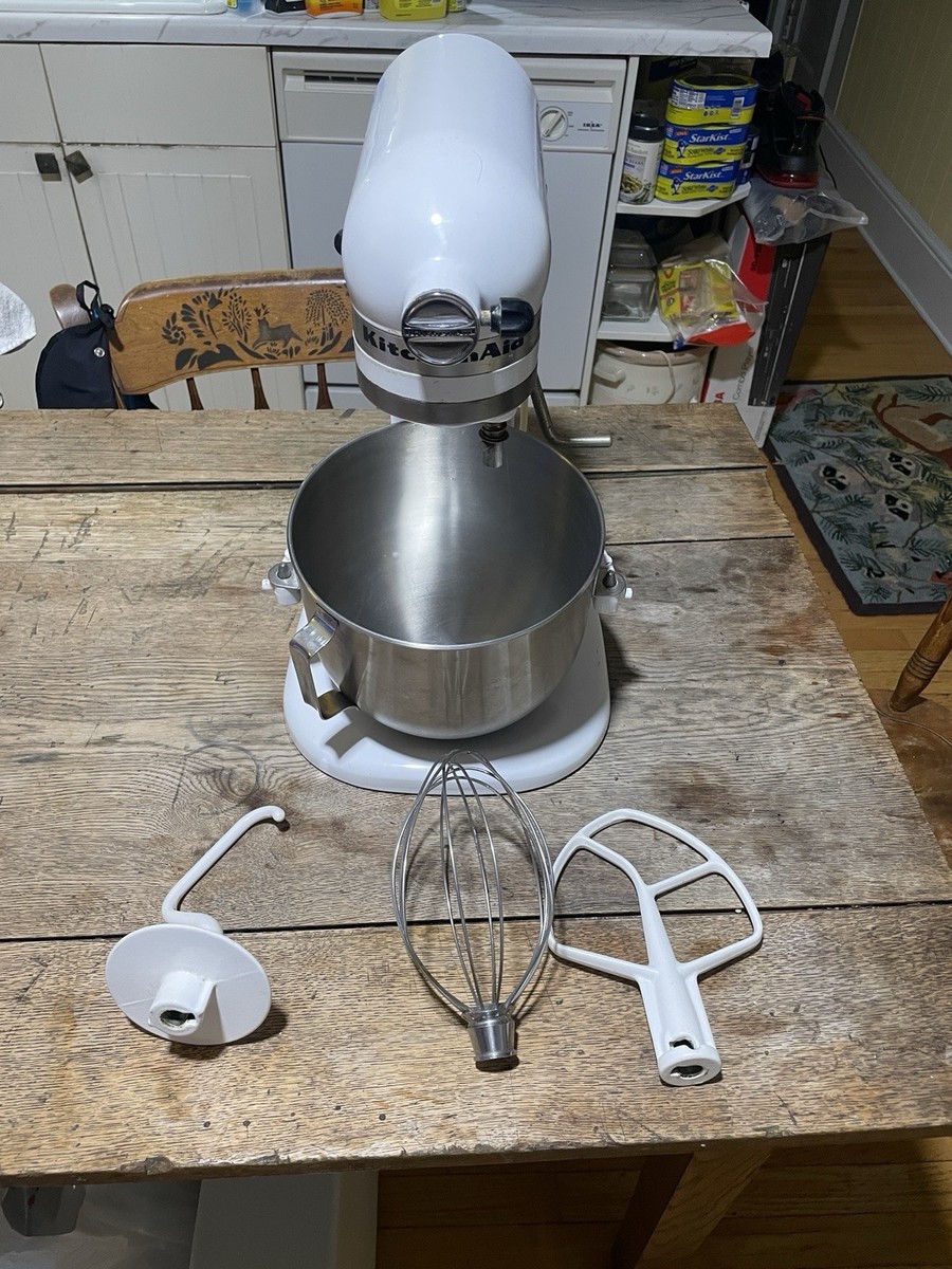 KitchenAid K5SS Heavy Duty Series 5qt Stand Mixer - White for sale
