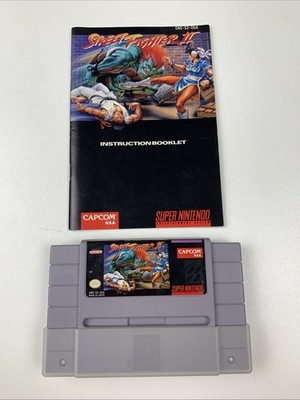 Street Fighter II 2 - SUPER NINTENDO SNES Game Tested + Working , with booklet