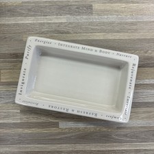 Bath  Body Works Deep Trinket Tray Soap Dish Inspo Crackle Glaze - JA770