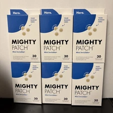 6~Hero Mighty Patch Invisible Minis Hydrocolloid Acne Pimple Patch 30ct 2027