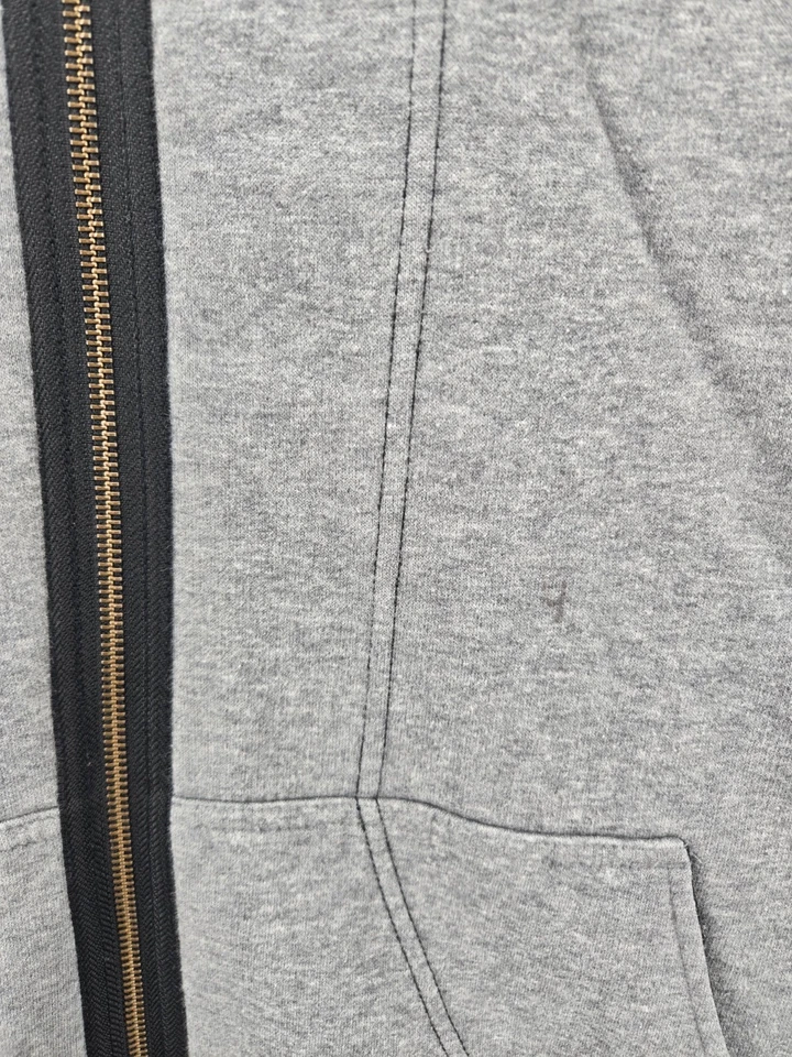 Nike Pullover Hoodie Jacket 4XL Gray Fleece Basketball FB11 Casual Logo Full Zip - Image 2 of 4