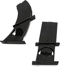 Left Right Side Dashboard Cup Holder Compatible with BMW 5 5 Series, Black 