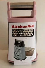 KitchenAid Box Grater W/Covered Container  (Dried Rose - Darker Pink) KN300OSDRA